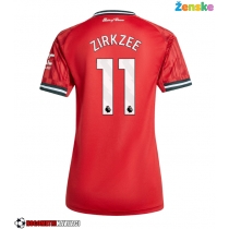 Ženske Nogometnih dresov Manchester United Joshua Zirkzee #11 Domači 2025-26 Kratki rokavi